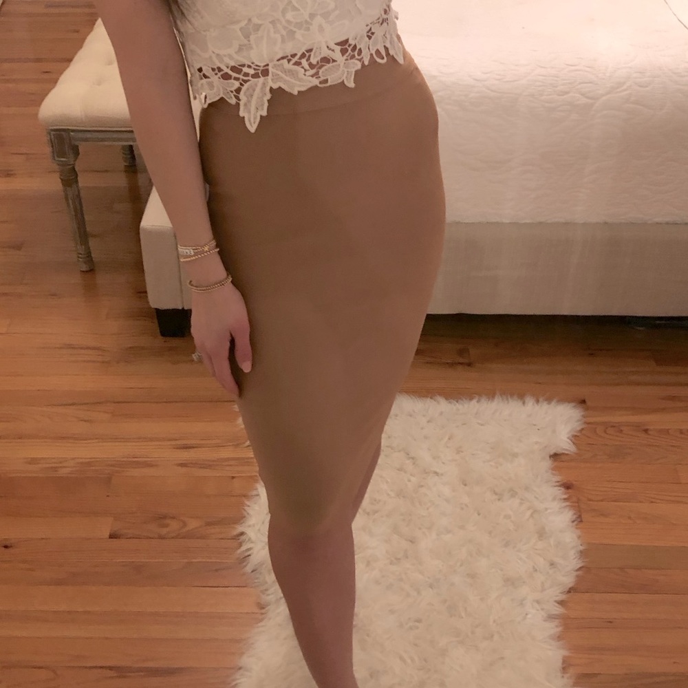 Tan bandage skirt